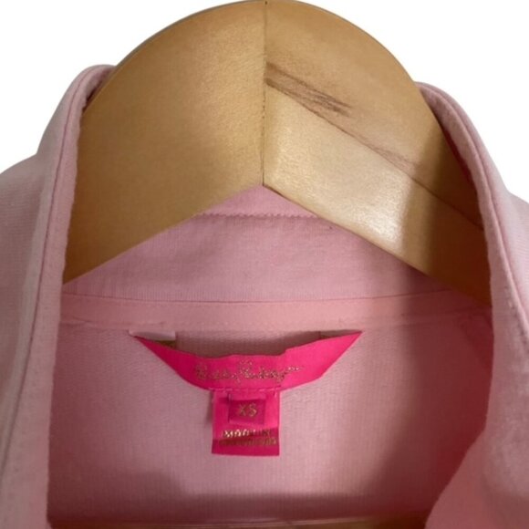 Lilly Pulitzer Pink Joyce Half Zip Popover XSmall - Picture 3 of 5